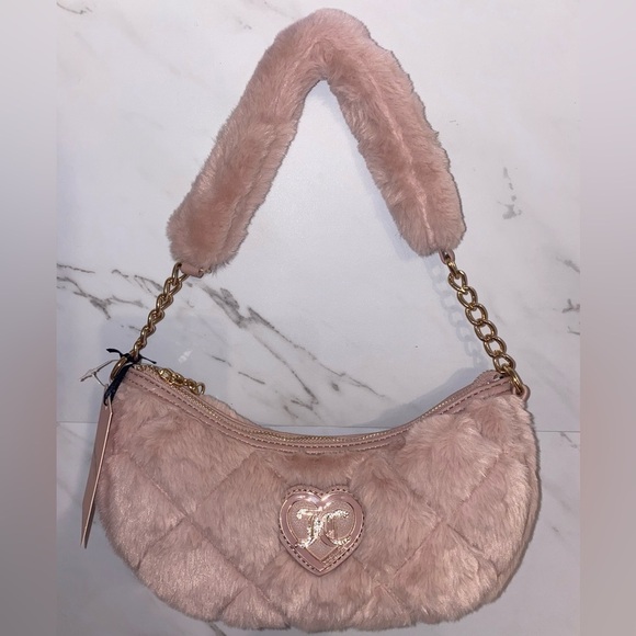 Juicy Couture Handbags - Juicy Couture  Lets Get Cozy Shoulder bag-Dusty Blush